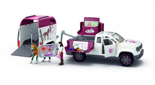 Schleich Pferde: Schleich Mobile Tier�rztin mit Anh�nge