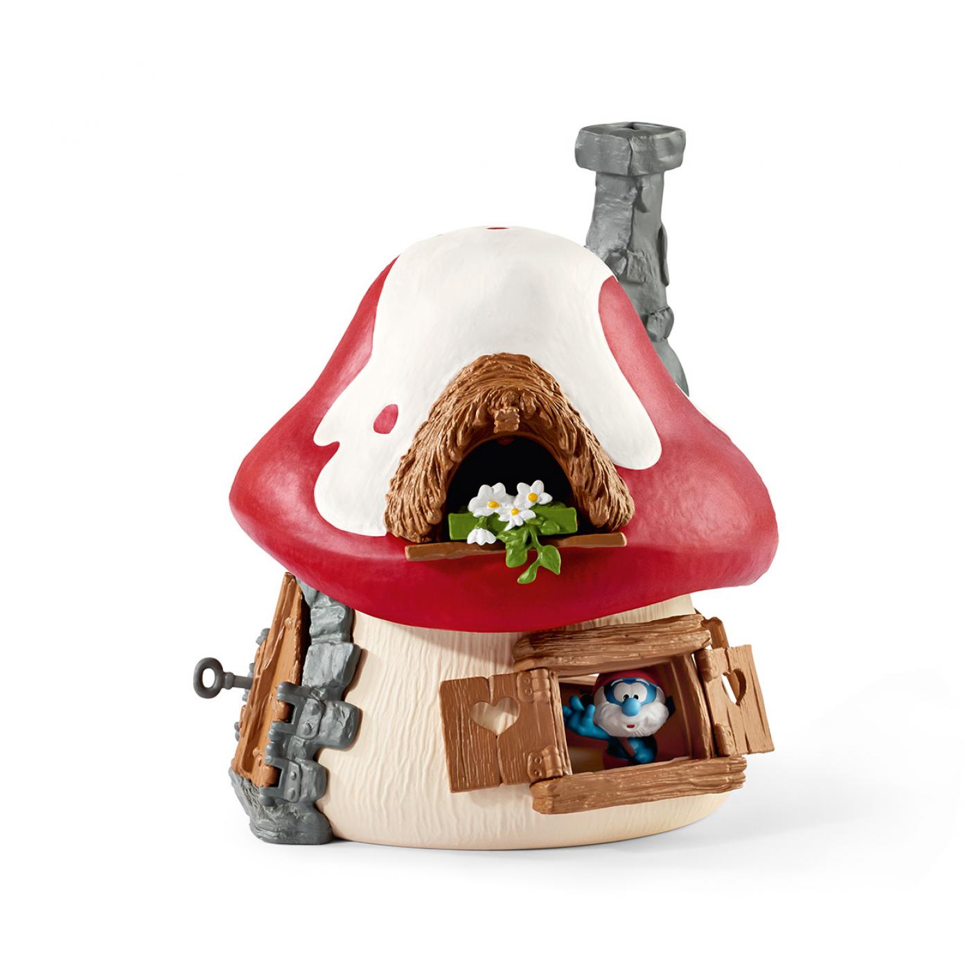 Schleich Smurfs Schleich Smurf House With 2 Figures 20803