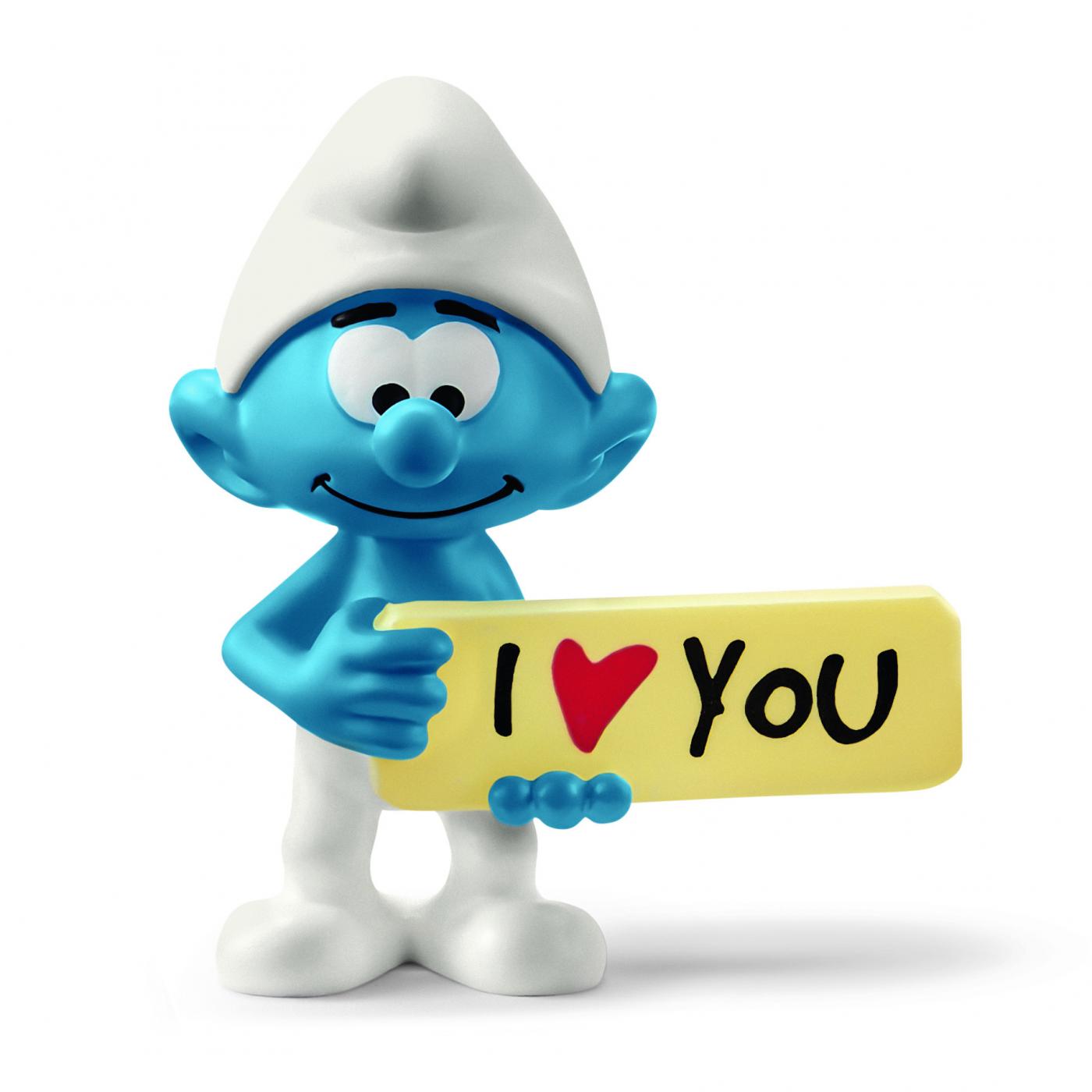 Schleich Smurfs Schleich Smurf With Sign I Love You 3 Schleich Smurfs Schleich Smurf With Sign I Love You 3