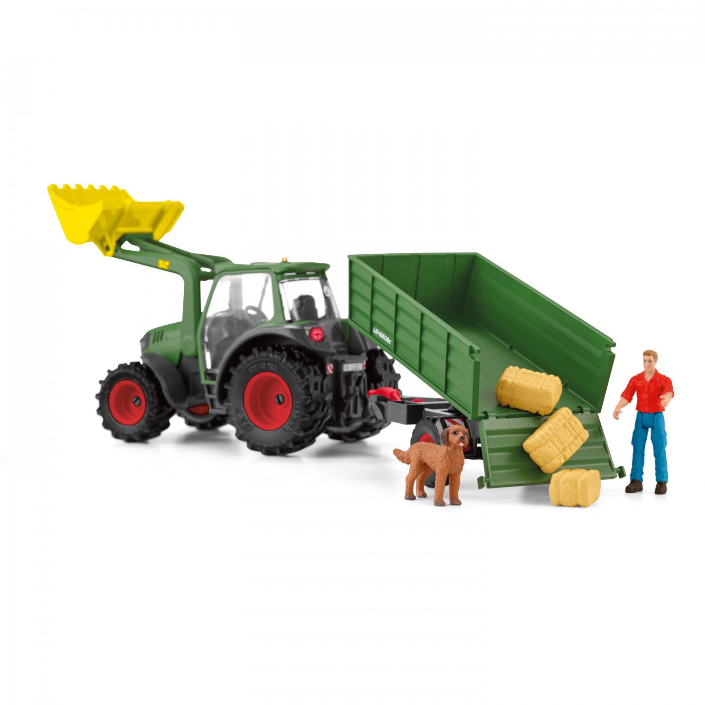 Schleich Traktor mit Anhänger 42608