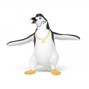 Schleich The school of magic animals: Schleich Yuri the penguin with a gold chain 14958