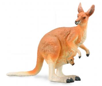 CollectA Rotes K�ngaru Weibchen mit Junges Joey 88921