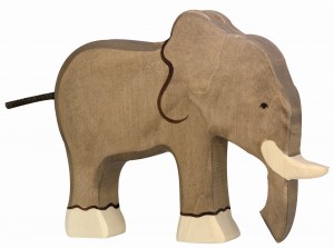 Holztiger Elefant 80147