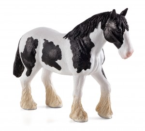 Animal Planet Clydesdale Pferd schwarz und wei� 387085