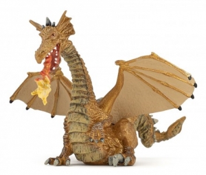 Papo Feuerspeiender Drache, gold 39095 15.4x14.3x9cm