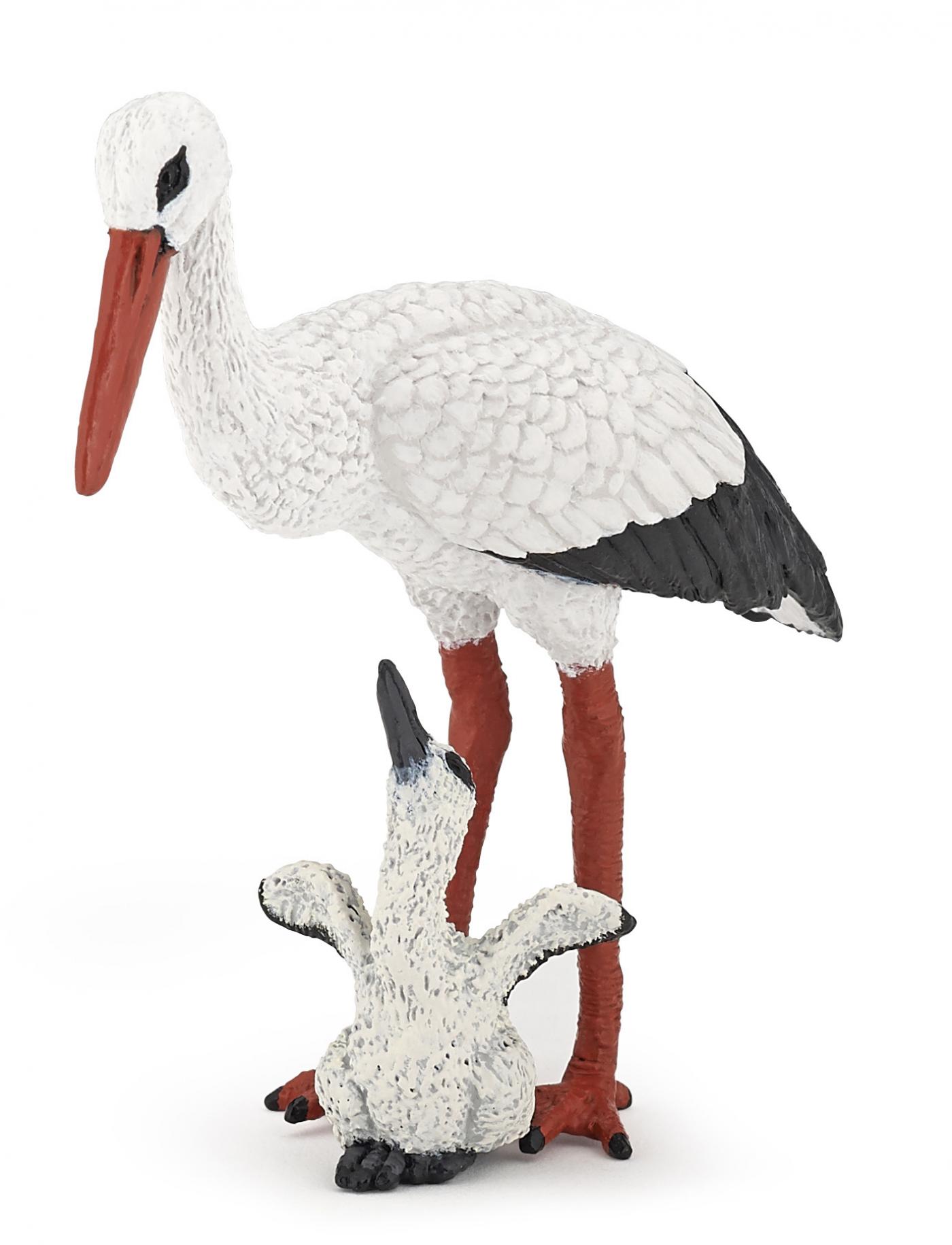Papo 50159 Storch mit Storchjunges - Tierfiguren bei spielzeug-guenstig.de